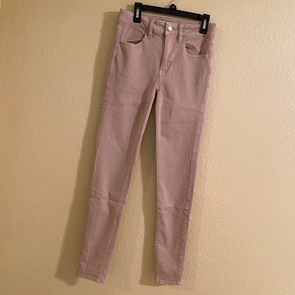 American Eagle Outfitters Pink Skinny Jeans